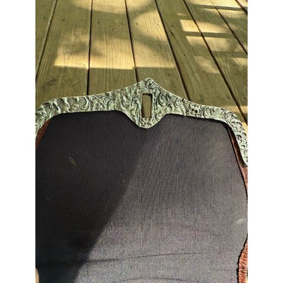 Ann Turk Glen Miller Brown Embossed Croc Leather Western Crossbody Purse - Picture 7 of 10